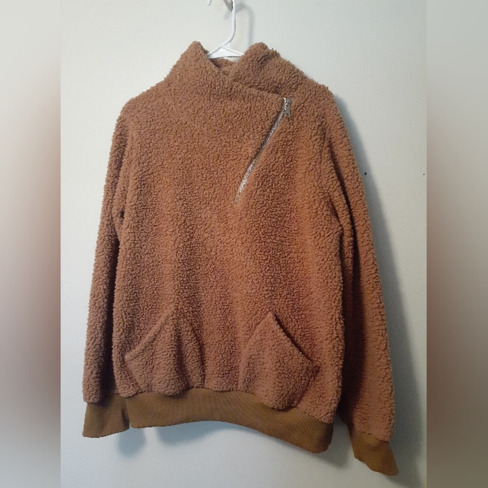 L Brown Comfy Sweater